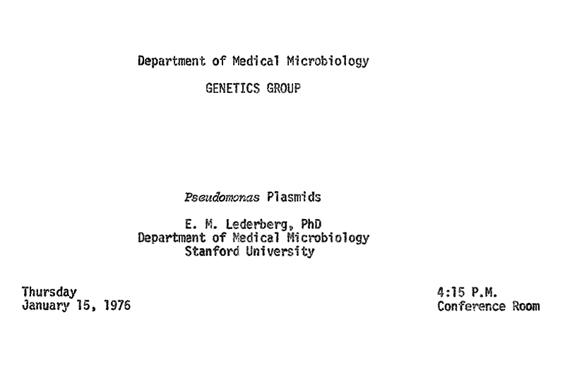 scan0142 LectureFlyer-Pseudomonas Plasmids 1-15-76